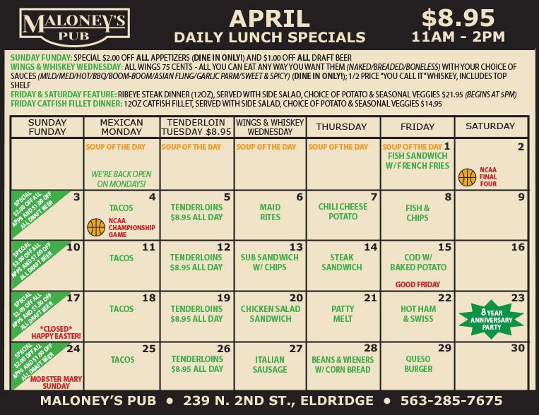 maloney's-april-lunch-specials